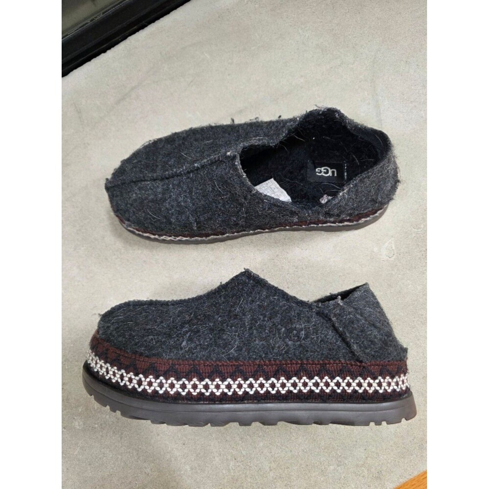 UGG TASMAN REFELT Gray NORDIC PLATFORM SLIPPERS SHOES SIZE 8 WOMEN